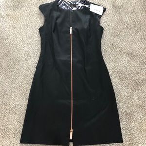 Ted Baker black zip up dress NWT